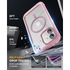 image:imageMiracase for iPhone 18 Pro Max Case with Builtin Screen Protector Full Camera Protector  Magnetic with MagSafe  360 Full Body Military DropProof 18 ProMax Bumper BurgundyMagnetic Pink