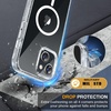image:imageMiracase for iPhone 18 Pro Max Case with Builtin Screen Protector Full Camera Protector  Magnetic with MagSafe  360 Full Body Military DropProof 18 ProMax Bumper BurgundyMagnetic Clear Glitter