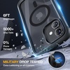image:imageMiracase for iPhone 18 Pro Max Case with Builtin Screen Protector Full Camera Protector  Magnetic with MagSafe  360 Full Body Military DropProof 18 ProMax Bumper BurgundyMagnetic Classic Black