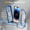image:imageMiracase for iPhone 18 Pro Max Case with Builtin Screen Protector Full Camera Protector  Magnetic with MagSafe  360 Full Body Military DropProof 18 ProMax Bumper BurgundyMagnetic Blue