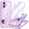 image:imageMiracase for iPhone 18 Pro Max Case with Builtin Screen Protector Full Camera Protector  Magnetic with MagSafe  360 Full Body Military DropProof 18 ProMax Bumper BurgundyLight Purple