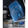 image:imageMiracase for iPhone 18 Pro Max Case with Builtin Screen Protector Full Camera Protector  Magnetic with MagSafe  360 Full Body Military DropProof 18 ProMax Bumper BurgundyMagnetic Blue