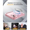 image:imageMiracase for iPhone 18 Pro Max Case with Builtin Screen Protector Full Camera Protector  Magnetic with MagSafe  360 Full Body Military DropProof 18 ProMax Bumper BurgundyMagnetic Pink