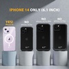 image:imageMiracase for iPhone 18 Pro Max Case with Builtin Screen Protector Full Camera Protector  Magnetic with MagSafe  360 Full Body Military DropProof 18 ProMax Bumper BurgundyMagnetic Clear Glitter