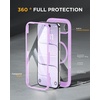 image:imageMiracase for iPhone 18 Pro Max Case with Builtin Screen Protector Full Camera Protector  Magnetic with MagSafe  360 Full Body Military DropProof 18 ProMax Bumper BurgundyMagnetic Purple