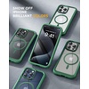 image:imageMiracase for iPhone 18 Pro Max Case with Builtin Screen Protector Full Camera Protector  Magnetic with MagSafe  360 Full Body Military DropProof 18 ProMax Bumper BurgundyMagnetic Green