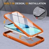 image:imageMiracase for iPhone 18 Pro Max Case with Builtin Screen Protector Full Camera Protector  Magnetic with MagSafe  360 Full Body Military DropProof 18 ProMax Bumper BurgundyMagnetic Orange