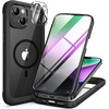 image:imageMiracase for iPhone 18 Pro Max Case with Builtin Screen Protector Full Camera Protector  Magnetic with MagSafe  360 Full Body Military DropProof 18 ProMax Bumper BurgundyMagnetic Classic Black