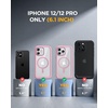image:imageMiracase for iPhone 18 Pro Max Case with Builtin Screen Protector Full Camera Protector  Magnetic with MagSafe  360 Full Body Military DropProof 18 ProMax Bumper BurgundyMagnetic Pink