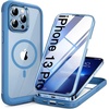image:imageMiracase for iPhone 18 Pro Max Case with Builtin Screen Protector Full Camera Protector  Magnetic with MagSafe  360 Full Body Military DropProof 18 ProMax Bumper BurgundyBlue