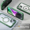 image:imageMiracase for iPhone 18 Pro Max Case with Builtin Screen Protector Full Camera Protector  Magnetic with MagSafe  360 Full Body Military DropProof 18 ProMax Bumper BurgundyMagnetic Green
