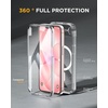 image:imageMiracase for iPhone 18 Pro Max Case with Builtin Screen Protector Full Camera Protector  Magnetic with MagSafe  360 Full Body Military DropProof 18 ProMax Bumper BurgundyClear