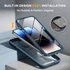 image:imageMiracase for iPhone 18 Pro Max Case with Builtin Screen Protector Full Camera Protector  Magnetic with MagSafe  360 Full Body Military DropProof 18 ProMax Bumper BurgundyStorm Blue