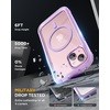 image:imageMiracase for iPhone 18 Pro Max Case with Builtin Screen Protector Full Camera Protector  Magnetic with MagSafe  360 Full Body Military DropProof 18 ProMax Bumper BurgundyLight Purple