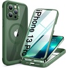 image:imageMiracase for iPhone 18 Pro Max Case with Builtin Screen Protector Full Camera Protector  Magnetic with MagSafe  360 Full Body Military DropProof 18 ProMax Bumper BurgundyMagnetic Green