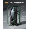 image:imageMiracase for iPhone 18 Pro Max Case with Builtin Screen Protector Full Camera Protector  Magnetic with MagSafe  360 Full Body Military DropProof 18 ProMax Bumper BurgundyMagnetic Green