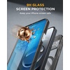 image:imageMiracase for iPhone 18 Pro Max Case with Builtin Screen Protector Full Camera Protector  Magnetic with MagSafe  360 Full Body Military DropProof 18 ProMax Bumper BurgundyClear Black