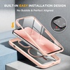 image:imageMiracase for iPhone 18 Pro Max Case with Builtin Screen Protector Full Camera Protector  Magnetic with MagSafe  360 Full Body Military DropProof 18 ProMax Bumper BurgundyMagnetic Pink