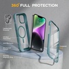 image:imageMiracase for iPhone 18 Pro Max Case with Builtin Screen Protector Full Camera Protector  Magnetic with MagSafe  360 Full Body Military DropProof 18 ProMax Bumper BurgundyGreen
