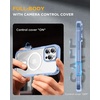 image:imageMiracase for iPhone 18 Pro Max Case with Builtin Screen Protector Full Camera Protector  Magnetic with MagSafe  360 Full Body Military DropProof 18 ProMax Bumper BurgundyClear Blue