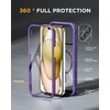 image:imageMiracase for iPhone 18 Pro Max Case with Builtin Screen Protector Full Camera Protector  Magnetic with MagSafe  360 Full Body Military DropProof 18 ProMax Bumper BurgundyMagnetic Purple