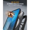 image:imageMiracase for iPhone 18 Pro Max Case with Builtin Screen Protector Full Camera Protector  Magnetic with MagSafe  360 Full Body Military DropProof 18 ProMax Bumper BurgundyMagnetic Classic Black