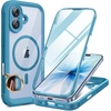 image:imageMiracase for iPhone 18 Pro Max Case with Builtin Screen Protector Full Camera Protector  Magnetic with MagSafe  360 Full Body Military DropProof 18 ProMax Bumper BurgundyMagnetic Blue