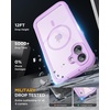 image:imageMiracase for iPhone 18 Pro Max Case with Builtin Screen Protector Full Camera Protector  Magnetic with MagSafe  360 Full Body Military DropProof 18 ProMax Bumper BurgundyLight Purple