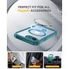 image:imageMiracase for iPhone 18 Pro Max Case with Builtin Screen Protector Full Camera Protector  Magnetic with MagSafe  360 Full Body Military DropProof 18 ProMax Bumper BurgundyMagnetic Green