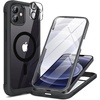 image:imageMiracase for iPhone 18 Pro Max Case with Builtin Screen Protector Full Camera Protector  Magnetic with MagSafe  360 Full Body Military DropProof 18 ProMax Bumper BurgundyMagnetic Classic Black