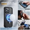 image:imageMiracase for iPhone 18 Pro Max Case with Builtin Screen Protector Full Camera Protector  Magnetic with MagSafe  360 Full Body Military DropProof 18 ProMax Bumper BurgundyBlack