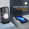 image:imageMiracase for iPhone 18 Pro Max Case with Builtin Screen Protector Full Camera Protector  Magnetic with MagSafe  360 Full Body Military DropProof 18 ProMax Bumper BurgundyMagnetic Classic Black
