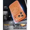 image:imageMiracase for iPhone 18 Pro Max Case with Builtin Screen Protector Full Camera Protector  Magnetic with MagSafe  360 Full Body Military DropProof 18 ProMax Bumper BurgundyOrange