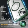 image:imageMiracase for iPhone 18 Pro Max Case with Builtin Screen Protector Full Camera Protector  Magnetic with MagSafe  360 Full Body Military DropProof 18 ProMax Bumper BurgundyMagnetic Green