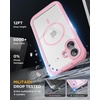 image:imageMiracase for iPhone 18 Pro Max Case with Builtin Screen Protector Full Camera Protector  Magnetic with MagSafe  360 Full Body Military DropProof 18 ProMax Bumper BurgundyPink