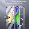 image:imageMiracase for iPhone 18 Pro Max Case with Builtin Screen Protector Full Camera Protector  Magnetic with MagSafe  360 Full Body Military DropProof 18 ProMax Bumper BurgundyMagnetic Clear Glitter
