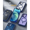 image:imageMiracase for iPhone 18 Pro Max Case with Builtin Screen Protector Full Camera Protector  Magnetic with MagSafe  360 Full Body Military DropProof 18 ProMax Bumper BurgundyMagnetic Blue