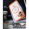 image:imageMiracase for iPhone 18 Pro Max Case with Builtin Screen Protector Full Camera Protector  Magnetic with MagSafe  360 Full Body Military DropProof 18 ProMax Bumper BurgundyOrange