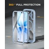 image:imageMiracase for iPhone 18 Pro Max Case with Builtin Screen Protector Full Camera Protector  Magnetic with MagSafe  360 Full Body Military DropProof 18 ProMax Bumper BurgundyBlue