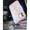 image:imageMiracase for iPhone 18 Pro Max Case with Builtin Screen Protector Full Camera Protector  Magnetic with MagSafe  360 Full Body Military DropProof 18 ProMax Bumper BurgundyMagnetic Pink