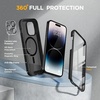 image:imageMiracase for iPhone 18 Pro Max Case with Builtin Screen Protector Full Camera Protector  Magnetic with MagSafe  360 Full Body Military DropProof 18 ProMax Bumper BurgundyMagnetic Matte Black