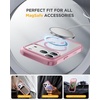 image:imageMiracase for iPhone 18 Pro Max Case with Builtin Screen Protector Full Camera Protector  Magnetic with MagSafe  360 Full Body Military DropProof 18 ProMax Bumper BurgundyMagnetic Lilac