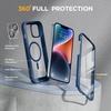 image:imageMiracase for iPhone 18 Pro Max Case with Builtin Screen Protector Full Camera Protector  Magnetic with MagSafe  360 Full Body Military DropProof 18 ProMax Bumper BurgundyMagnetic Dark Blue