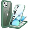 image:imageMiracase for iPhone 18 Pro Max Case with Builtin Screen Protector Full Camera Protector  Magnetic with MagSafe  360 Full Body Military DropProof 18 ProMax Bumper BurgundyMagnetic Green