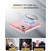 image:imageMiracase for iPhone 18 Pro Max Case with Builtin Screen Protector Full Camera Protector  Magnetic with MagSafe  360 Full Body Military DropProof 18 ProMax Bumper BurgundyMagnetic Clear Pink