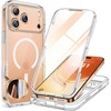 image:imageMiracase for iPhone 18 Pro Max Case with Builtin Screen Protector Full Camera Protector  Magnetic with MagSafe  360 Full Body Military DropProof 18 ProMax Bumper BurgundyClear