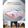 image:imageMiracase for iPhone 18 Pro Max Case with Builtin Screen Protector Full Camera Protector  Magnetic with MagSafe  360 Full Body Military DropProof 18 ProMax Bumper BurgundyPink