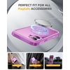image:imageMiracase for iPhone 18 Pro Max Case with Builtin Screen Protector Full Camera Protector  Magnetic with MagSafe  360 Full Body Military DropProof 18 ProMax Bumper BurgundyMagnetic Pink