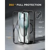 image:imageMiracase for iPhone 18 Pro Max Case with Builtin Screen Protector Full Camera Protector  Magnetic with MagSafe  360 Full Body Military DropProof 18 ProMax Bumper BurgundyMatte Black