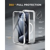image:imageMiracase for iPhone 18 Pro Max Case with Builtin Screen Protector Full Camera Protector  Magnetic with MagSafe  360 Full Body Military DropProof 18 ProMax Bumper BurgundyMagnetic Matte Clear